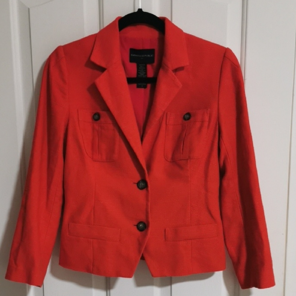 *3 for *$40 item Banana Republic Vibrant Orange Blazer